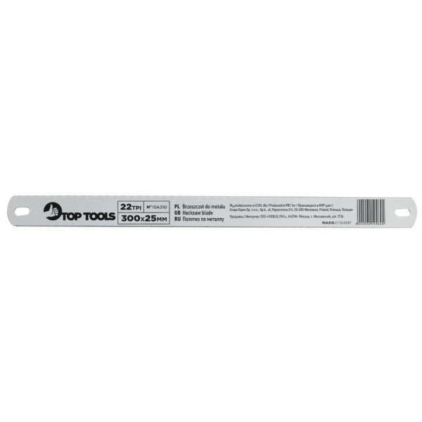 Brzeszczot do metalu 300x25mm, Top Tools 10A310