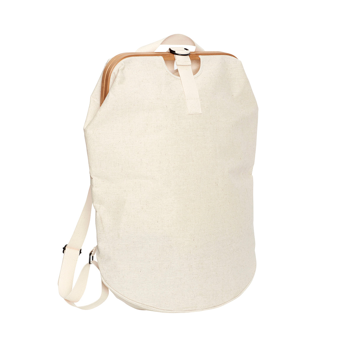 Hübsch waszak Ecru - bamboe/canvas/katoen/polyester - 41x25xh65cm