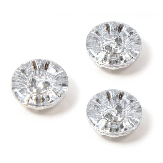 Hemline Red Novelty Car Button 3 Pack