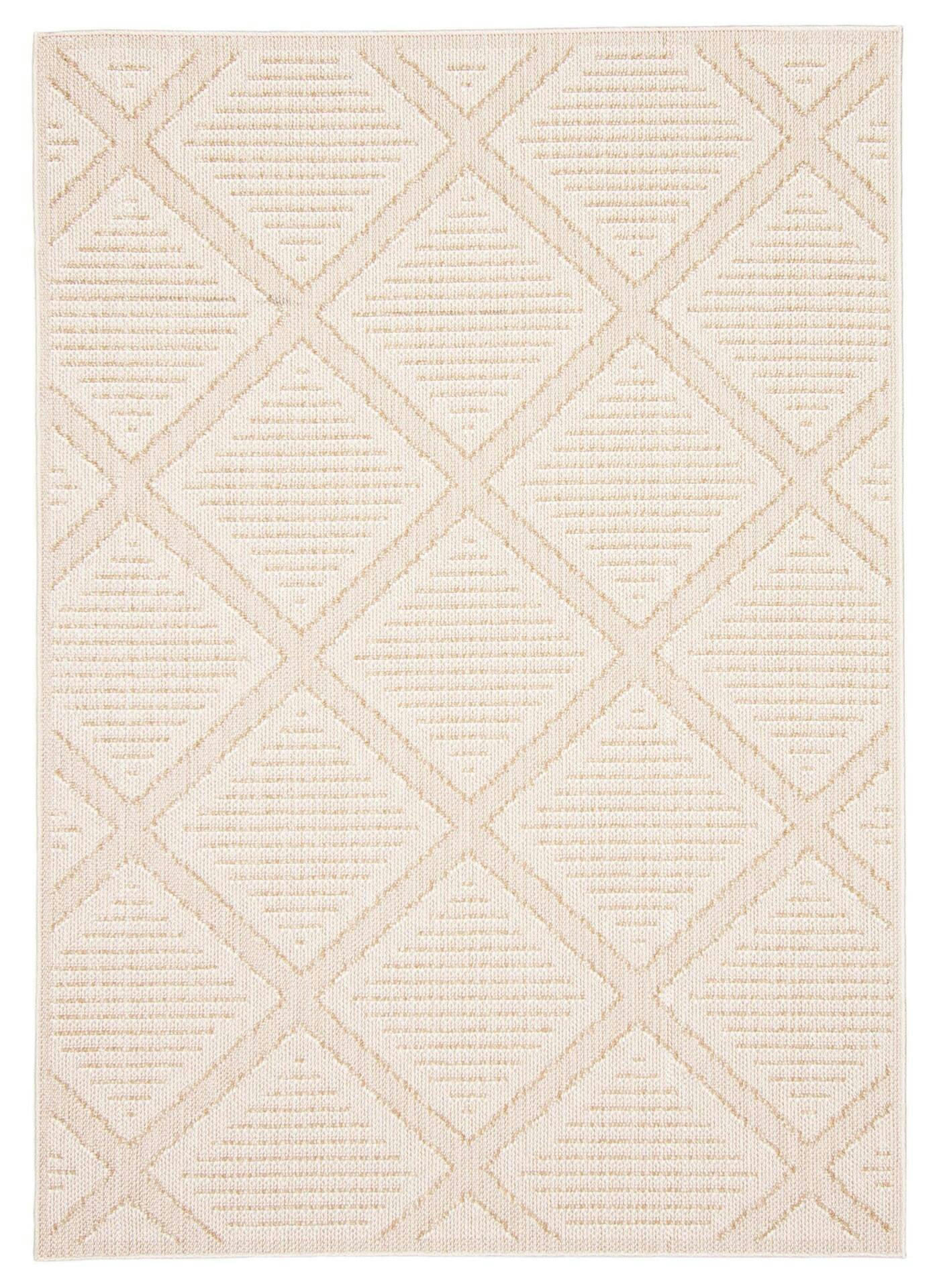 Tosca Rectangular Texturized Polypropylene/Polyester Indoor Area Rug, Taupe, 8-ft x 10-ft