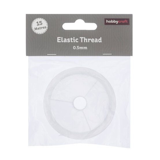 Clear Elastic Cord 0.5mm x 15m