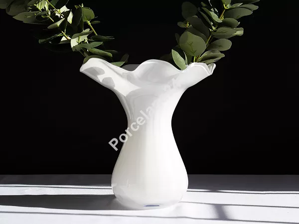 Wazon optyk 28 cm Krosno -Falbanka Opal 44.WA-D064-0280-OP