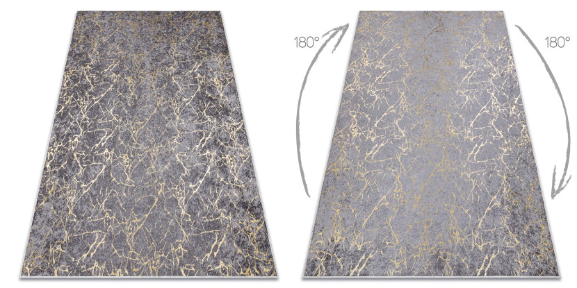 Dywan do prania MIRO 11111.2103 Marmur, glamour antypoślizgowy 80x150 cm