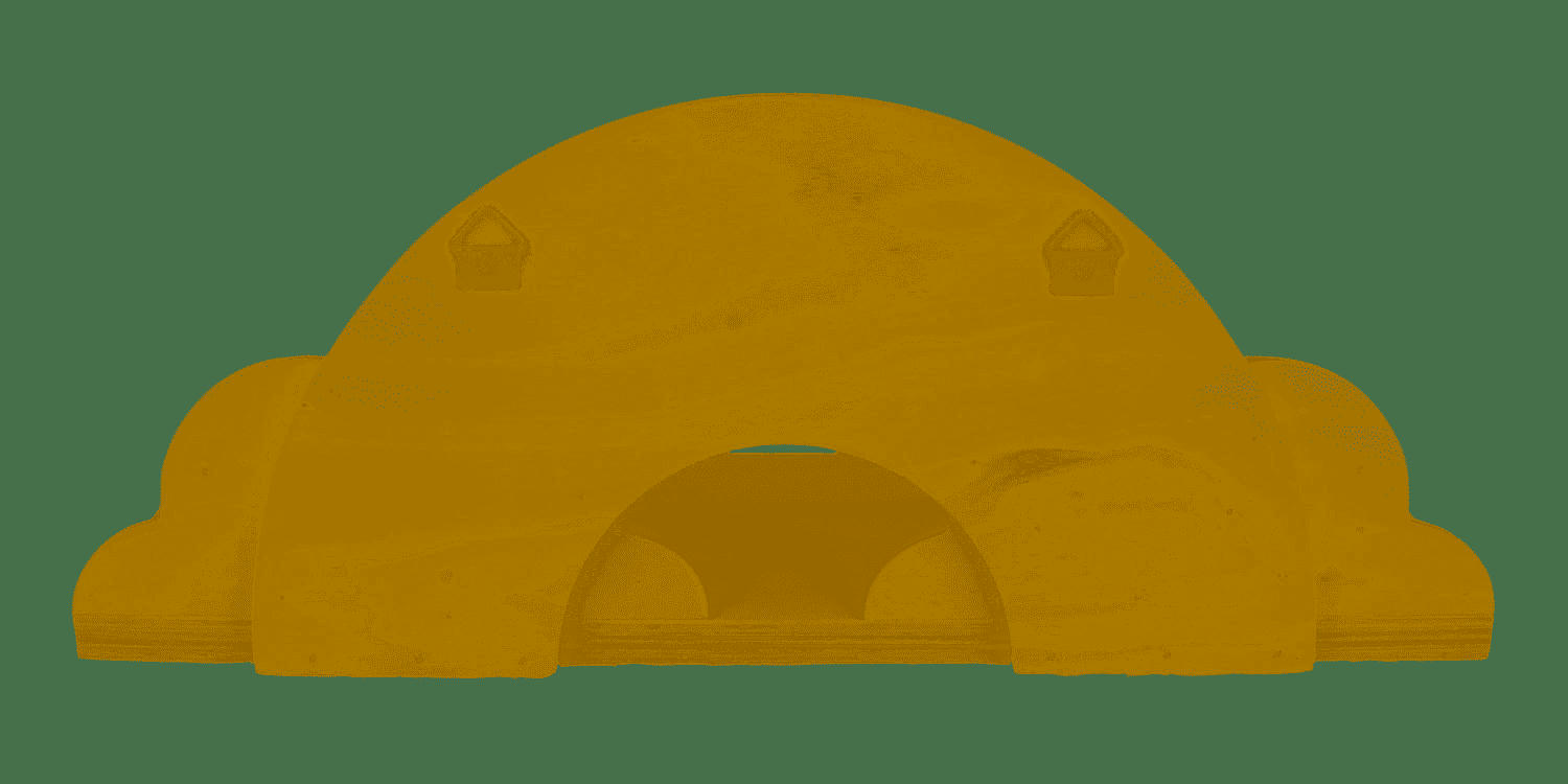 ARC-EN-CIEL - Étagère en bois enfant arc-en-ciel L40cm