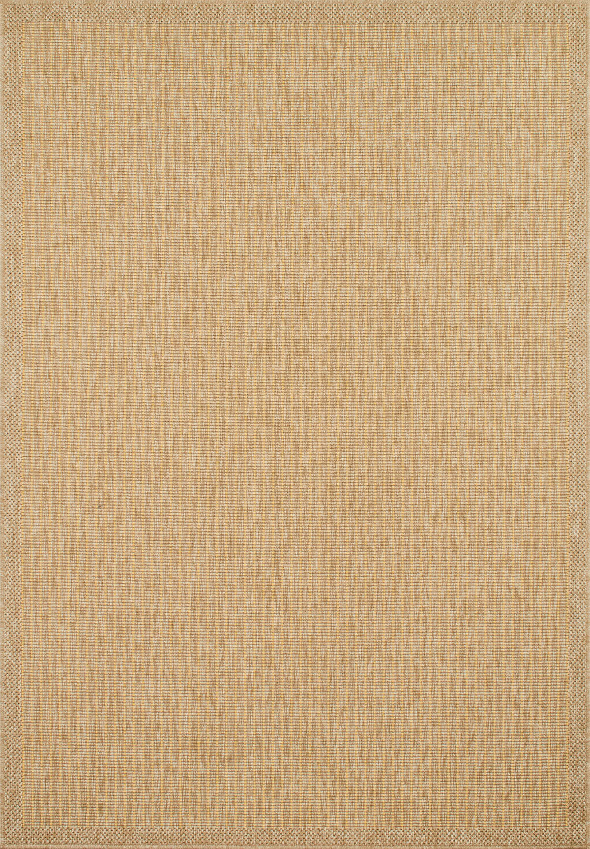 NATURE - Tapis intérieur et extérieur effet jute jaune 60x90