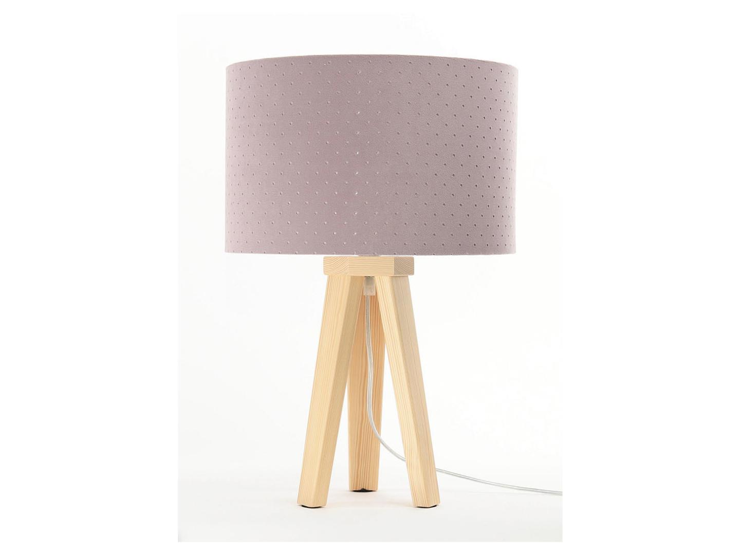 Lampa stołowa Jasmine bebe tkaninowa różowa