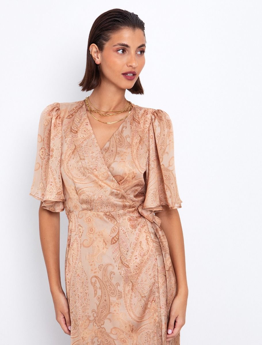 Μάξι κρουαζέ φόρεμα λαχούρι