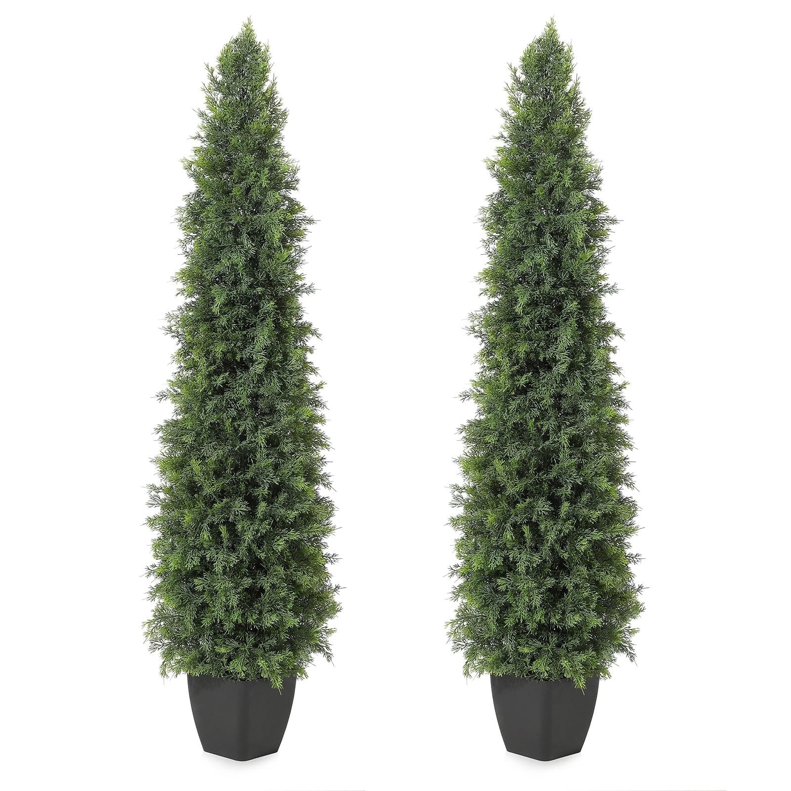 3FT/4FT/5FT Faux Cedar Tree,Set of 2