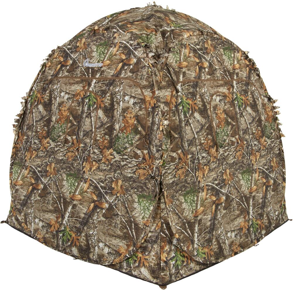 AmeristeP Doghouse Portable 2-Person Hunting Blind/Camo Tent, 60 x 60 x 68-in
