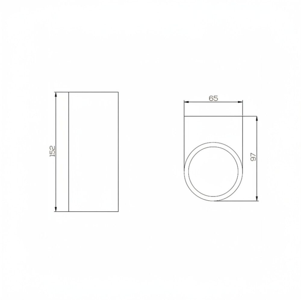 VEGGLAMPE ECOLITE ARGO II ALUMINIUM