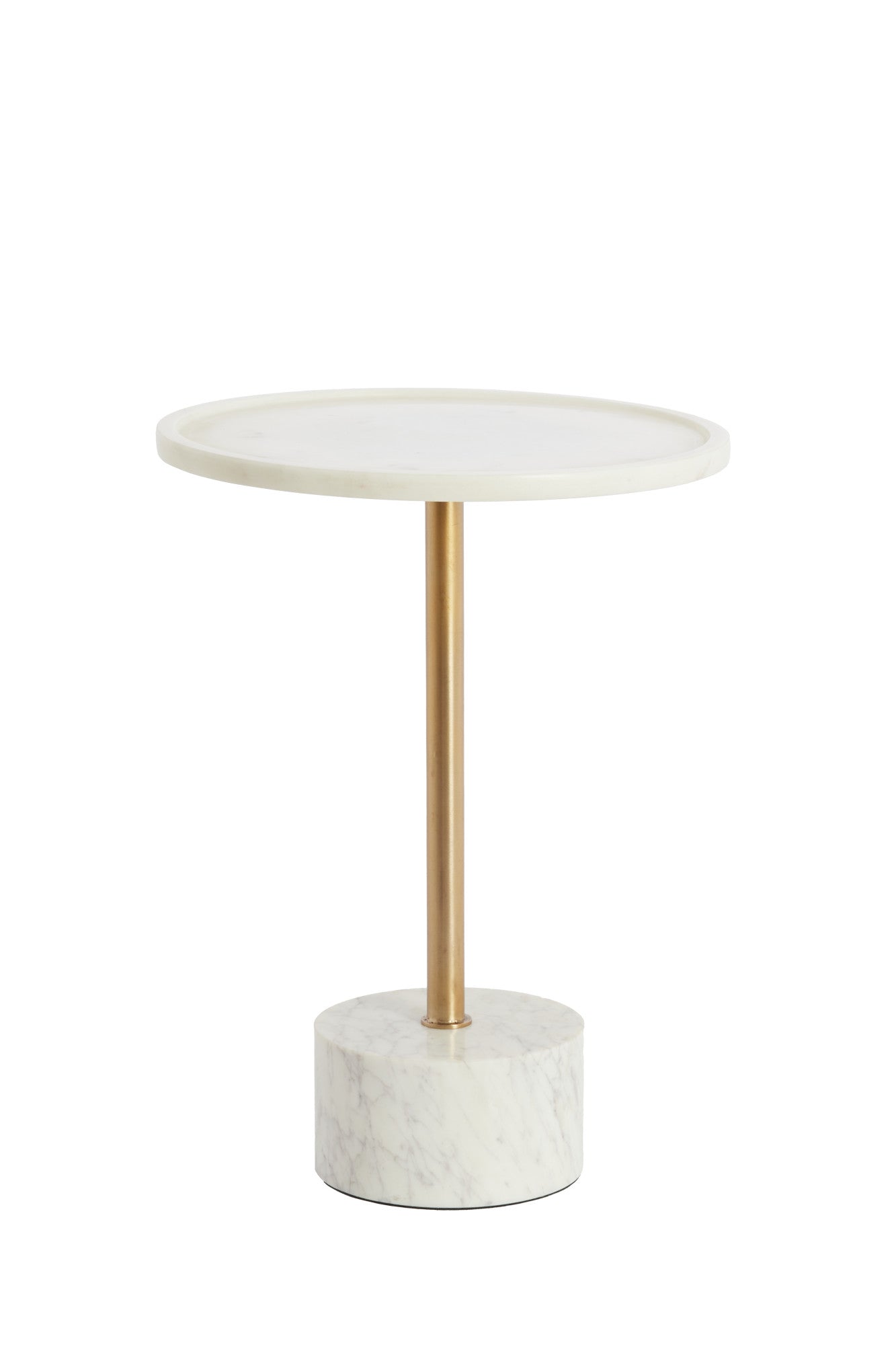 Light & Living bijzettafel CIVITA - Ø37x49 cm - wit