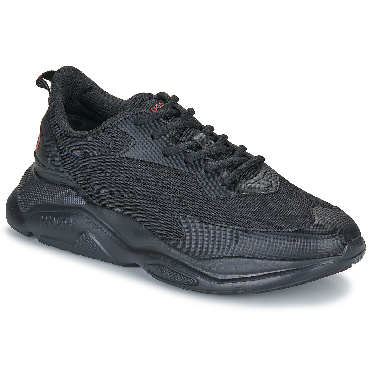 HUGO - Leon_Runn_cvpu_N - Black / Red