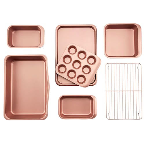 Wiltshire Rose Gold Smart Stack 7 Piece Bakeware Pack 7pc