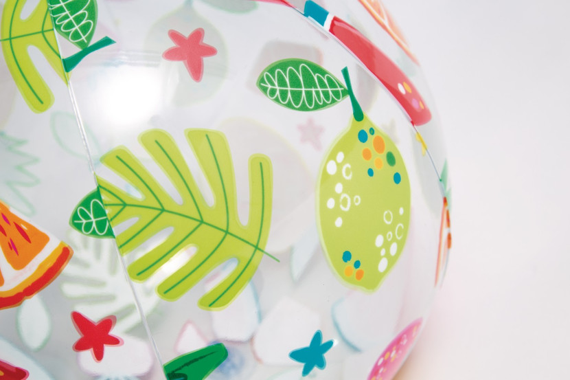 Dmuchana piłka plażowa z kolorowym nadrukiem 51 cm INTEX 59040 owoce