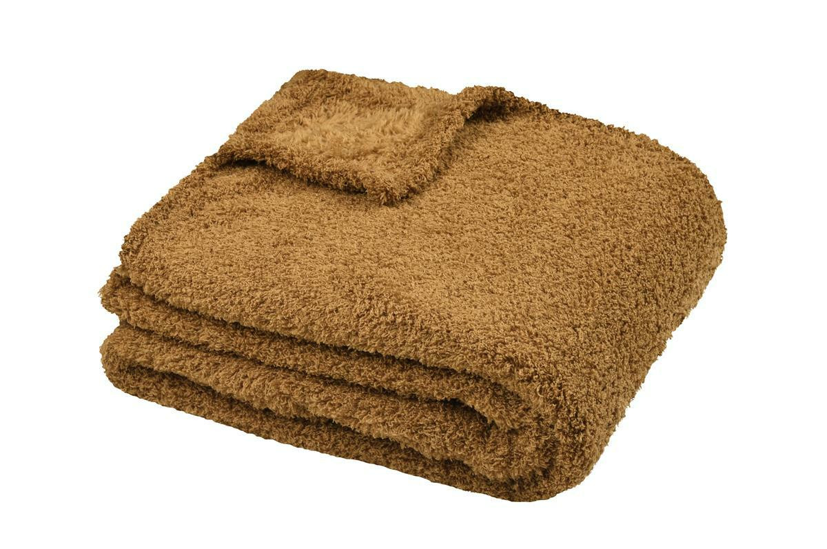Koc MONTREAL 130x160 cm camel futerkowy