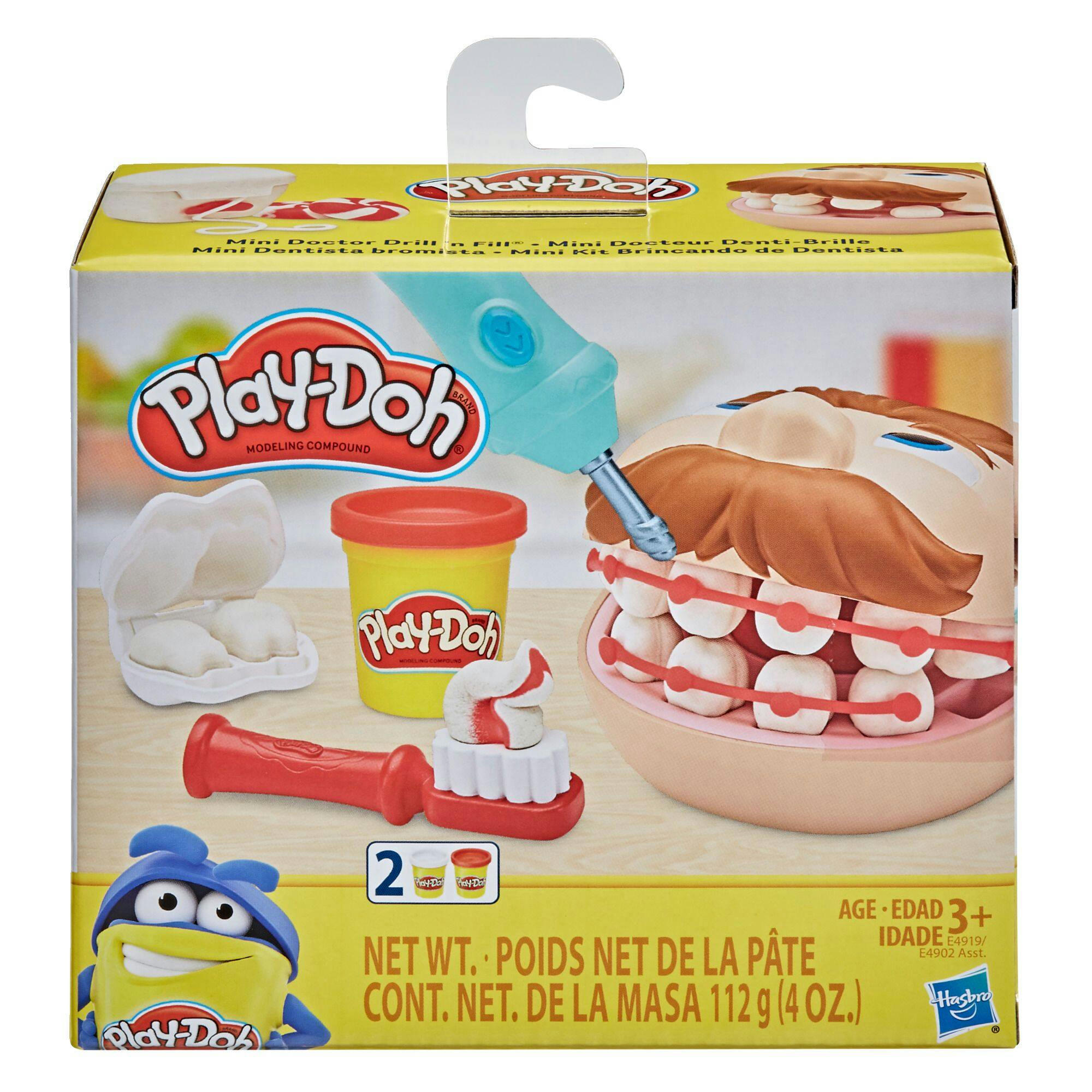 Play-Doh Mini Classics Playset, 2 Compound Cans, Multi-Colour, Assorted Styles, Ages 3+