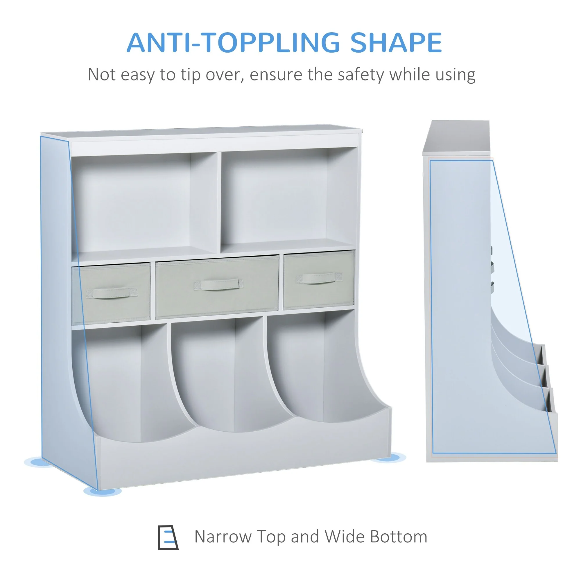 Toy Storage Organizer Cabinet