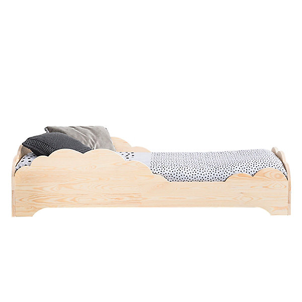 Lit 90x200 sommier inclus Theotime Bois