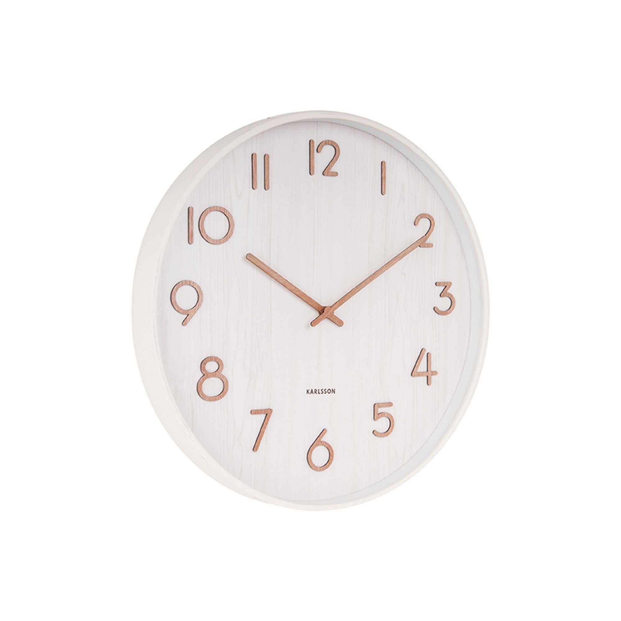 Karlsson wandklok Pure - wit - Ø60cm