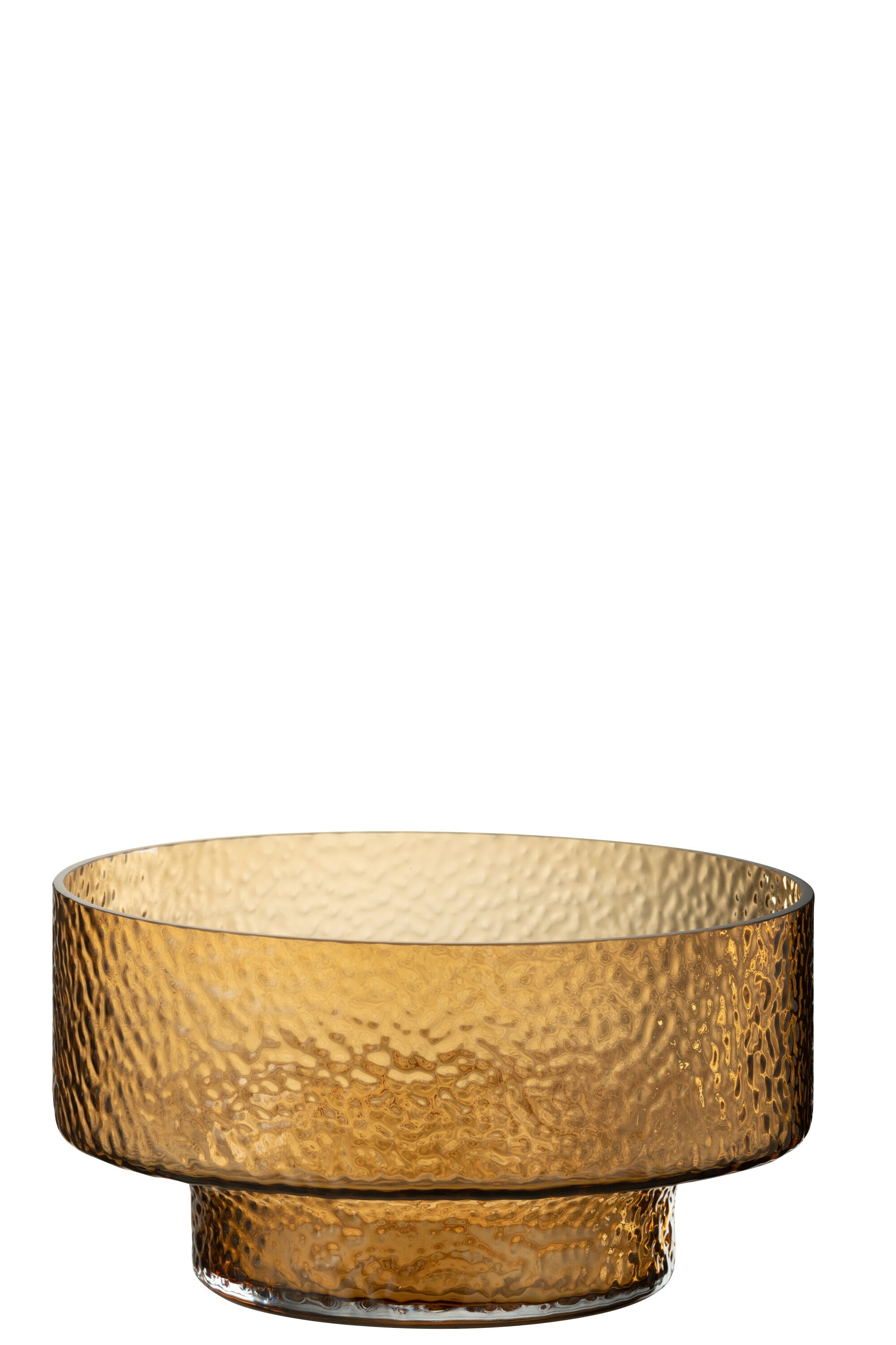 J-Line vaas Laag Betty - glas - bruin - 45 cm hoog