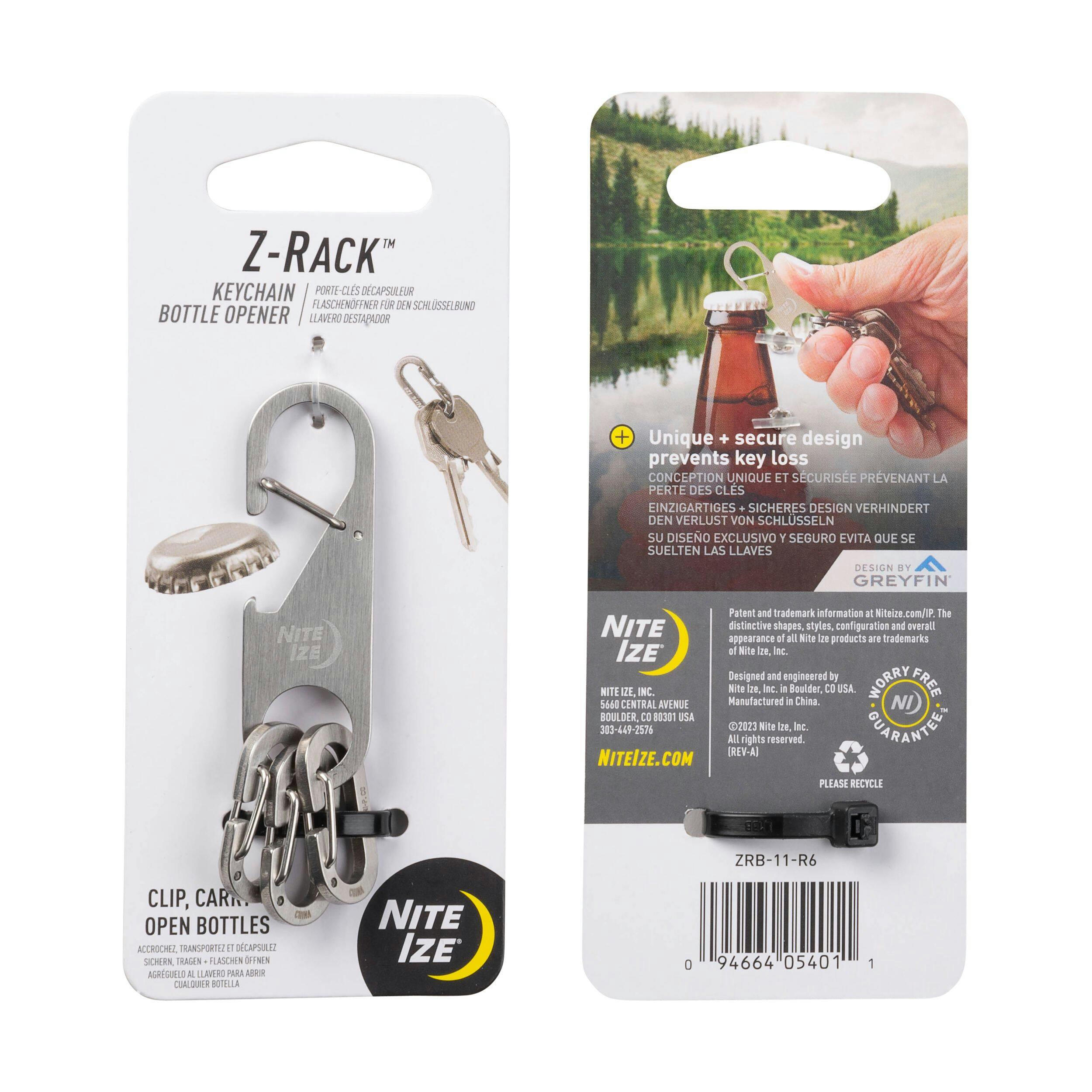 Nite Ize Z-Rack™ Stainless Steel Keychain Bottle Opener