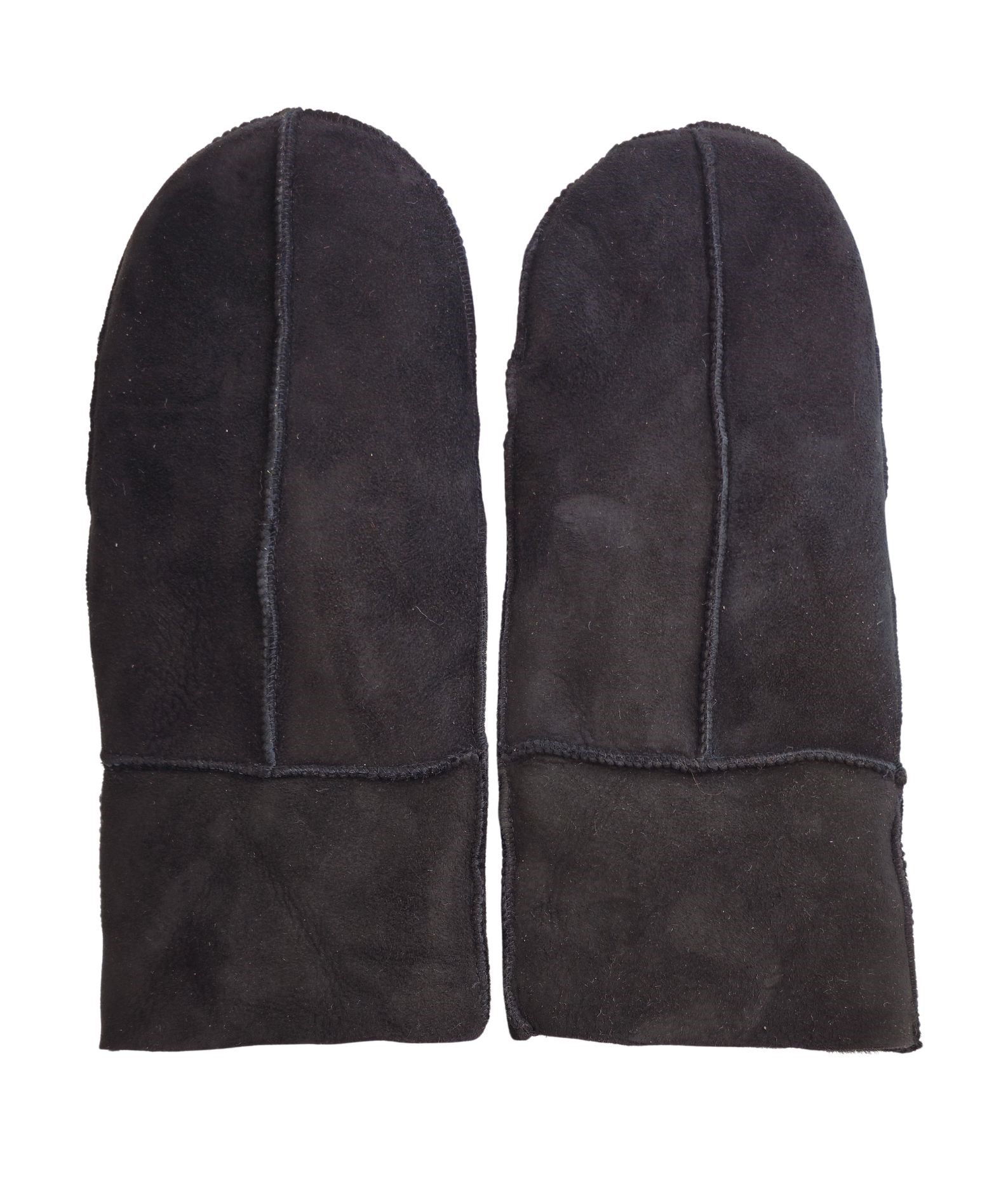 Infinity Leather Genuine Real Sheepskin Suede Mittens Warm Gloves