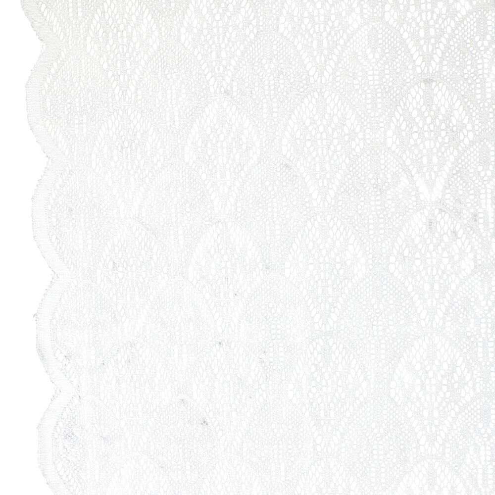 Voilage à motifs uni blanc 60x120cm 1 paire