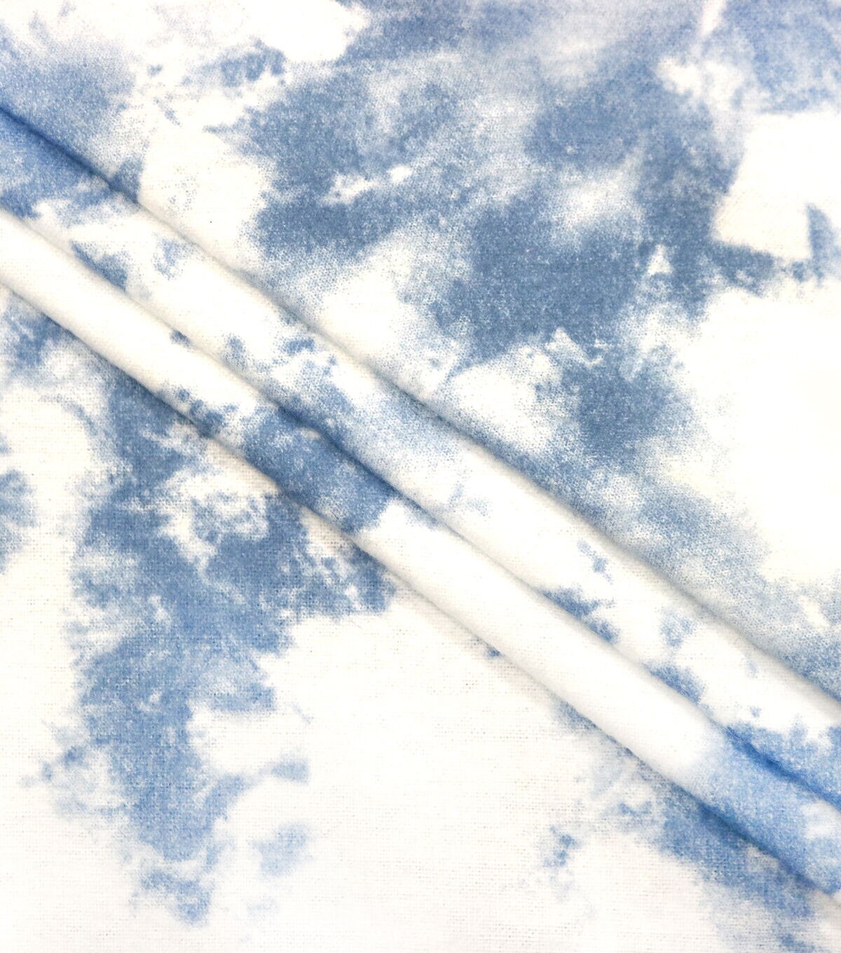 Light Blue Tie Dye Super Snuggle Flannel Fabric