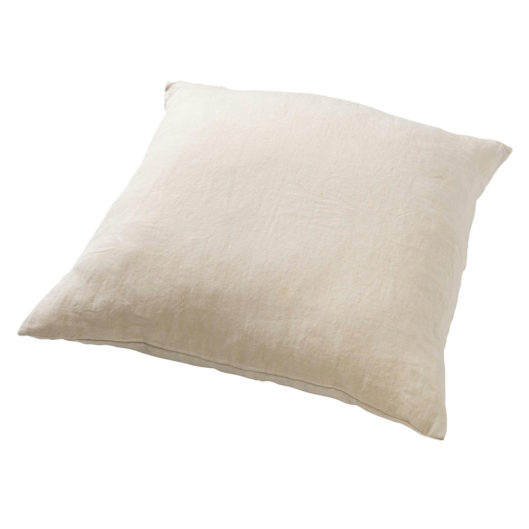 - Housse de coussin beige en laine-45x45 cm uni