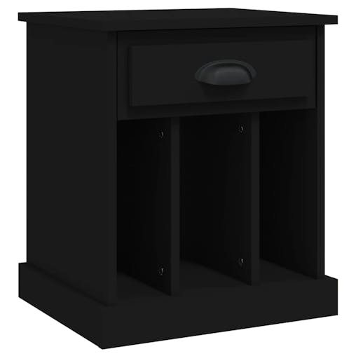 NNEVL Bedside Cabinets 2 pcs Black 43x36x50 cm