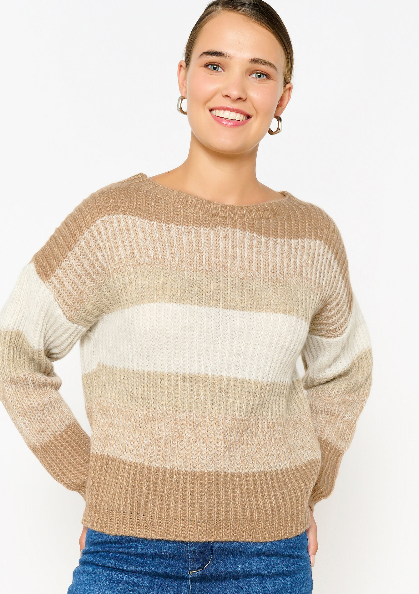 Trui met colourblock