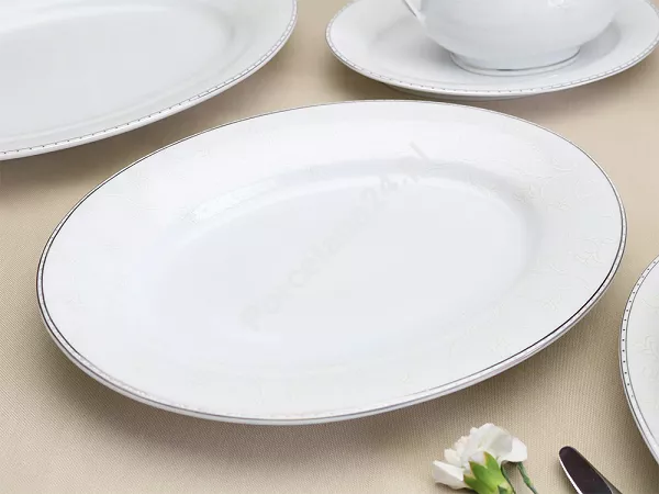 Serwis obiadowy na 12 osób (45el) Bogucice - Julia Platin Plus 1173