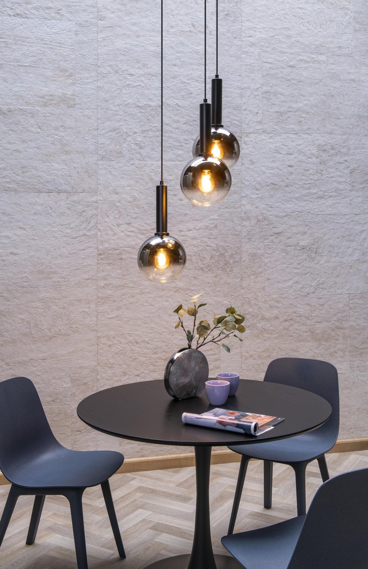 Lucide hanglamp MARIUS - 3xE27 - Zwart