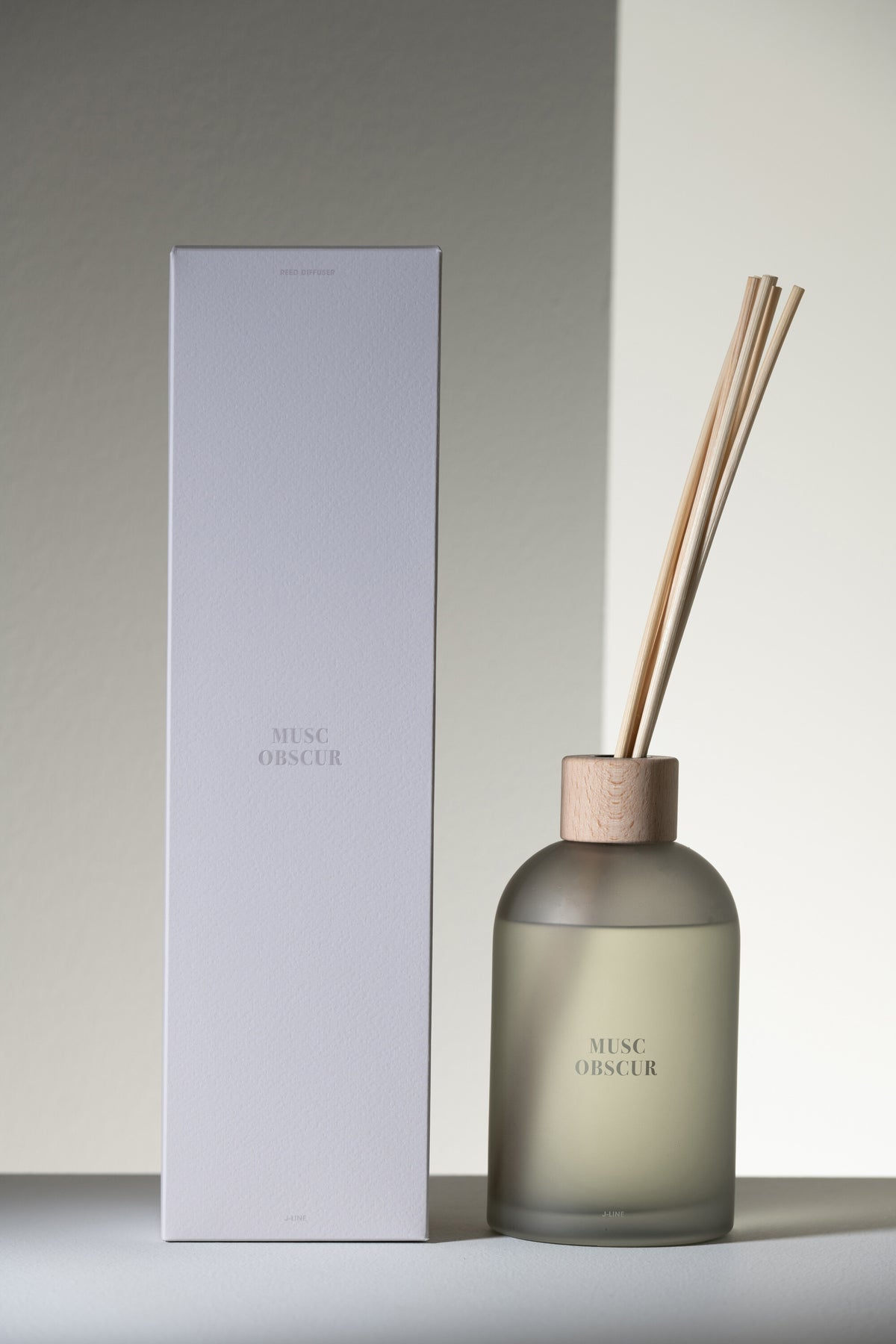 J-Line geurstokjes Accords Essentiels - Musc Obscur - blauw - 550 ml