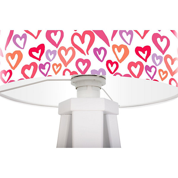 Lampe de chevet kids foto-355 30 x 30 x 45 cm Blanc, violet