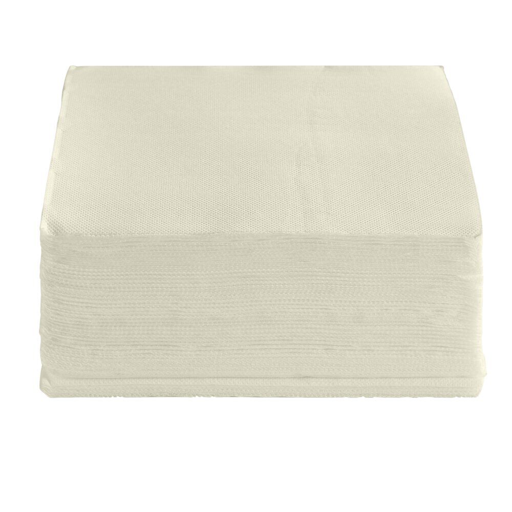 Serviette carrée blanc lin 2 plis en papier x40