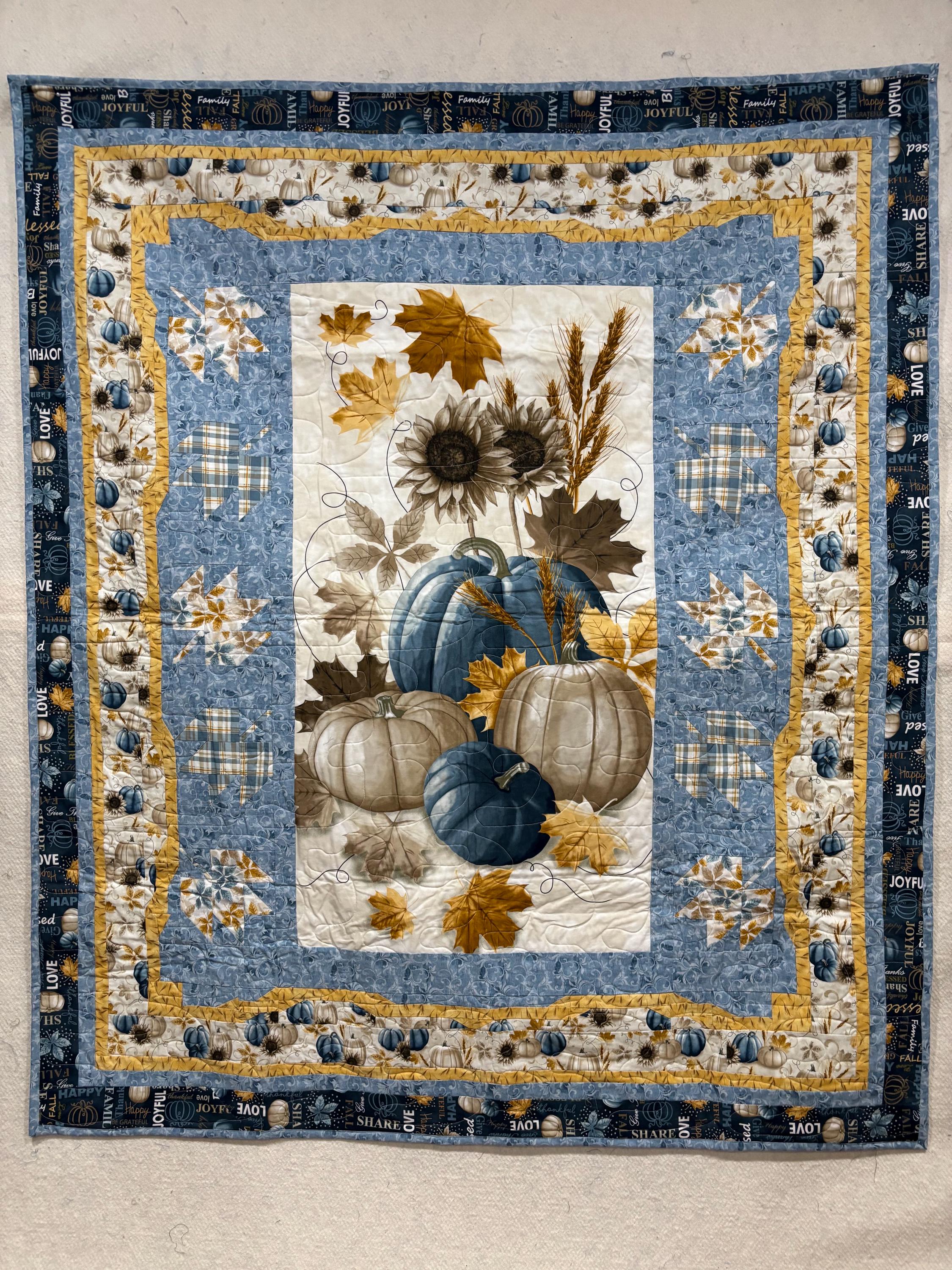 Fall Leaves and Pumpkins Quilt