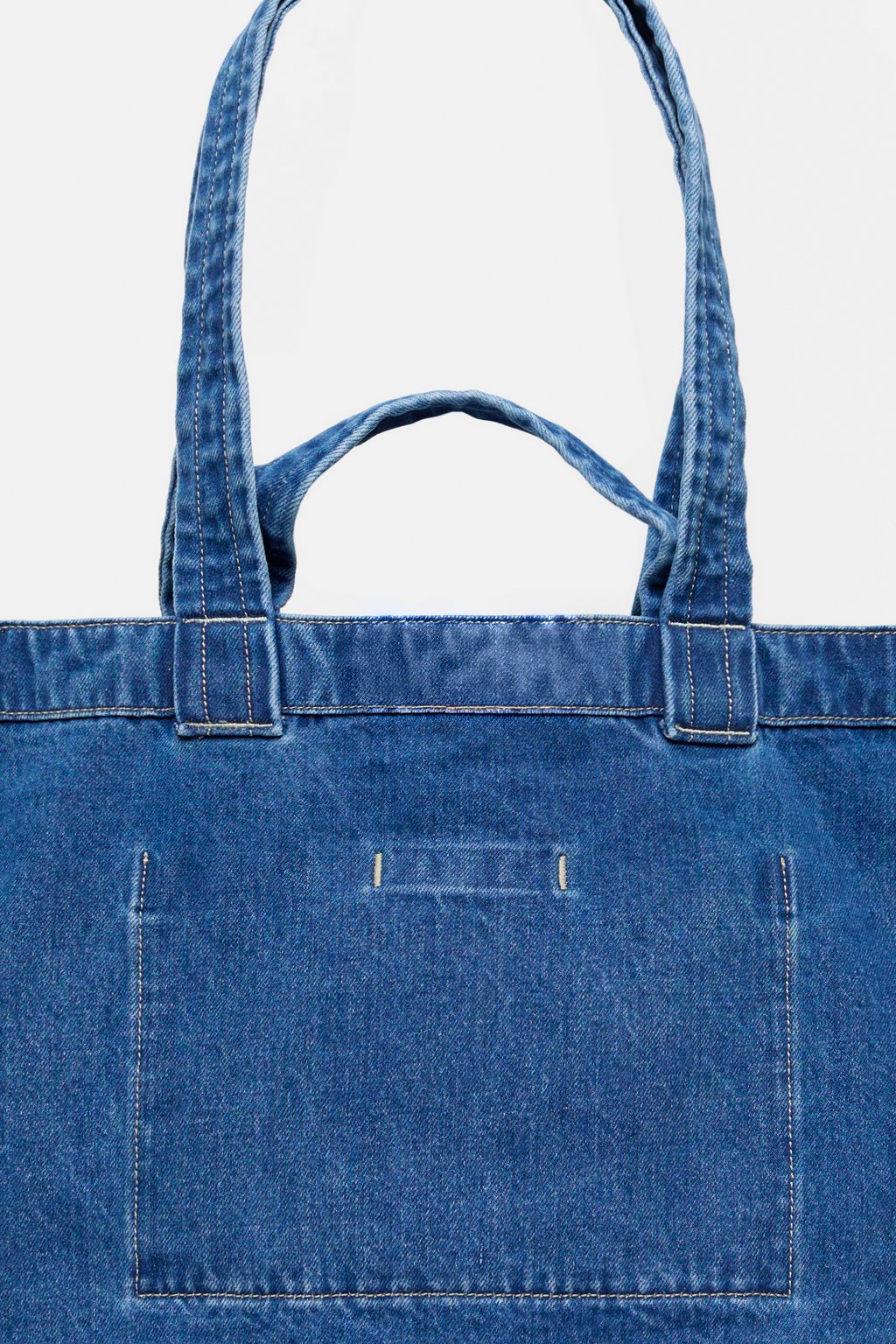 Denim-Tasche mit Logo