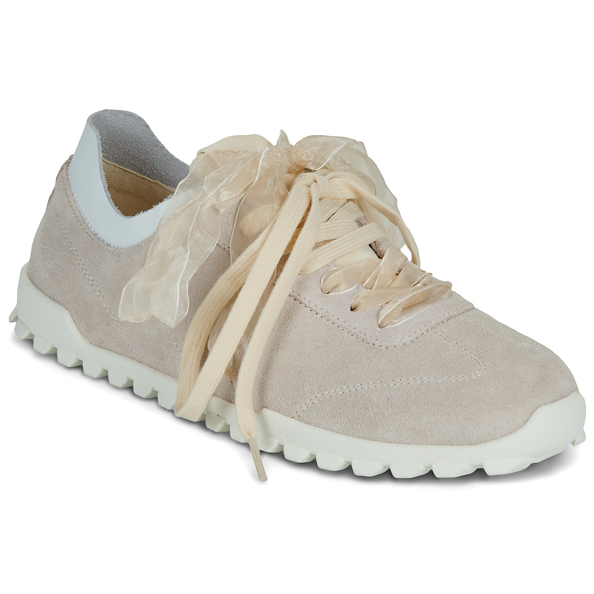 Calvin Klein Jeans - LOW PROFILE RUN MG SUE DB LACES - Beige