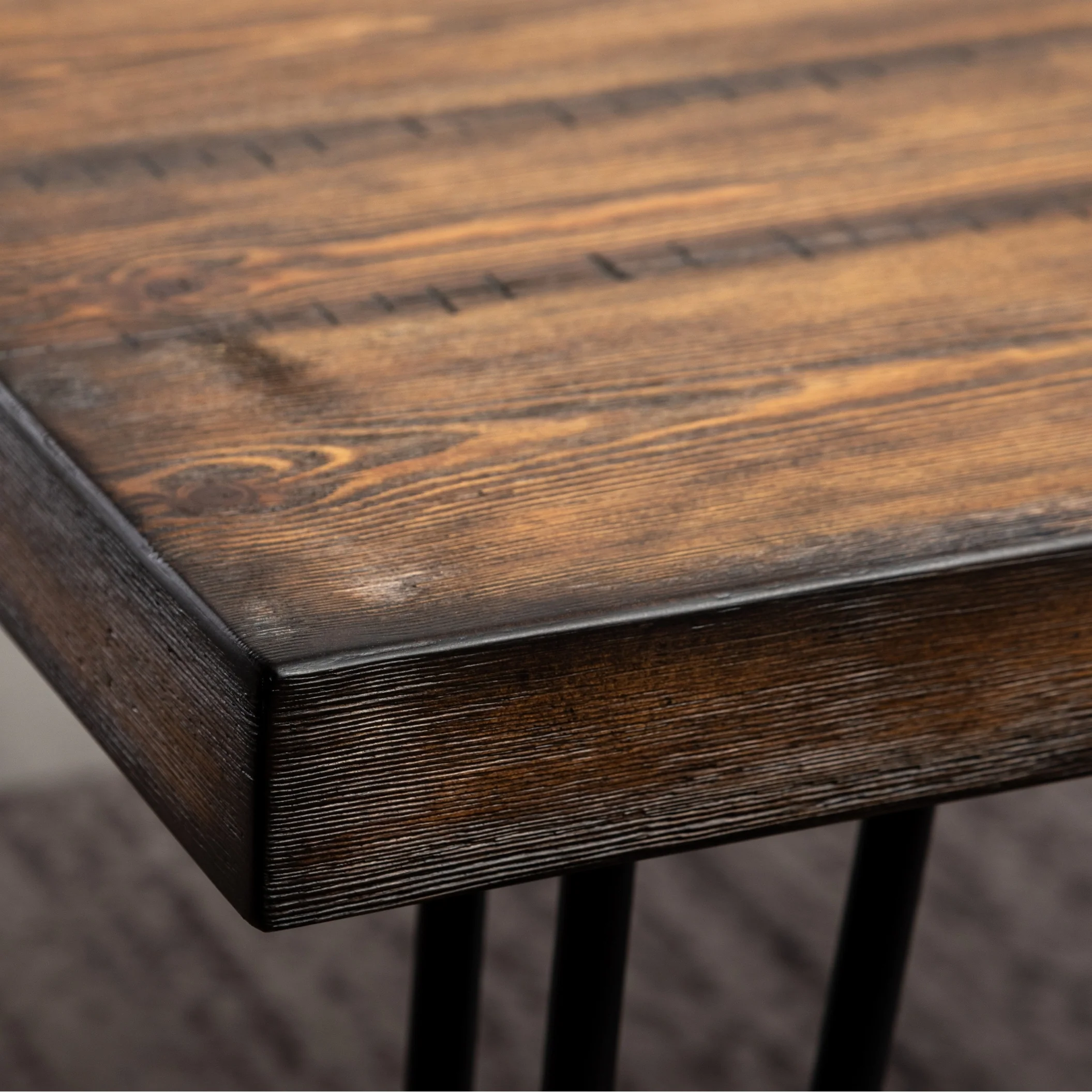 Roundhill Furniture Aryven Industrial 7-Piece Dining Set