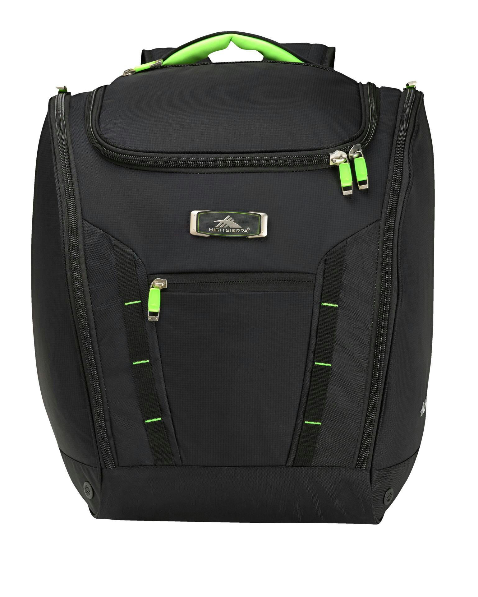 High Sierra Deluxe Trapezoid Travel Boot Bag w/ Backpack Straps For Ski/Snowboard Gear & Accessories, 68-L