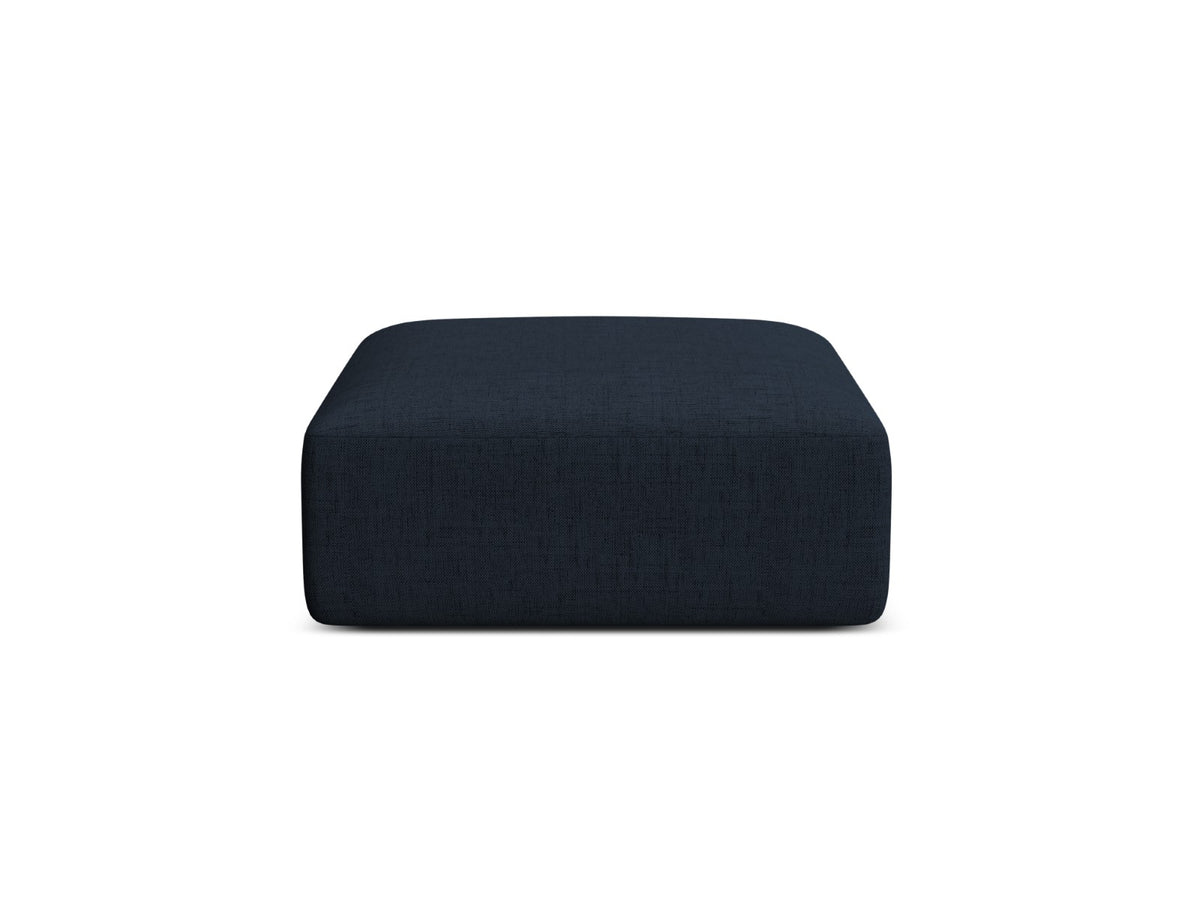 Cosmopolitan Design Poef Campi structurele stof koningsblauw - 90x90x40cm