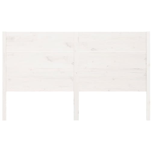 NNEVL Headboard White 186x4x100 cm Solid Wood Pine