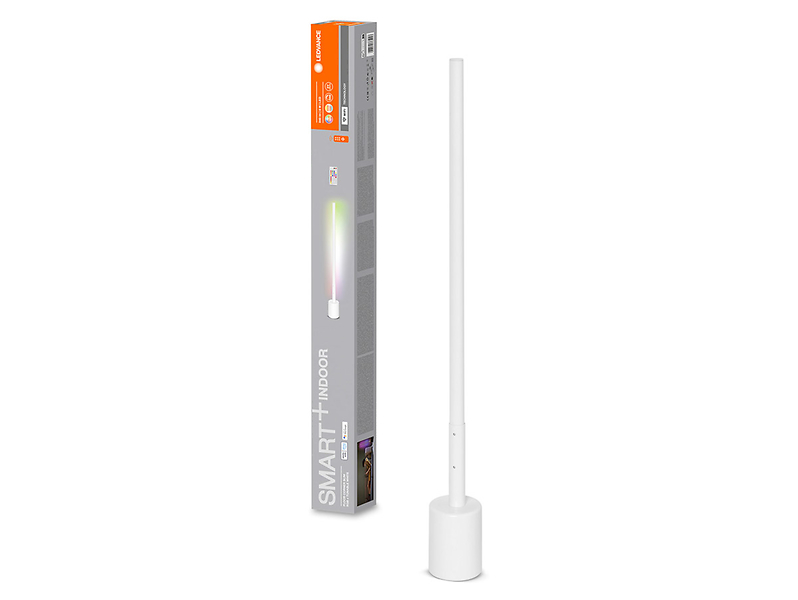 Lampa podłogowa Smart Wifi Floor LED aluminiowa biała