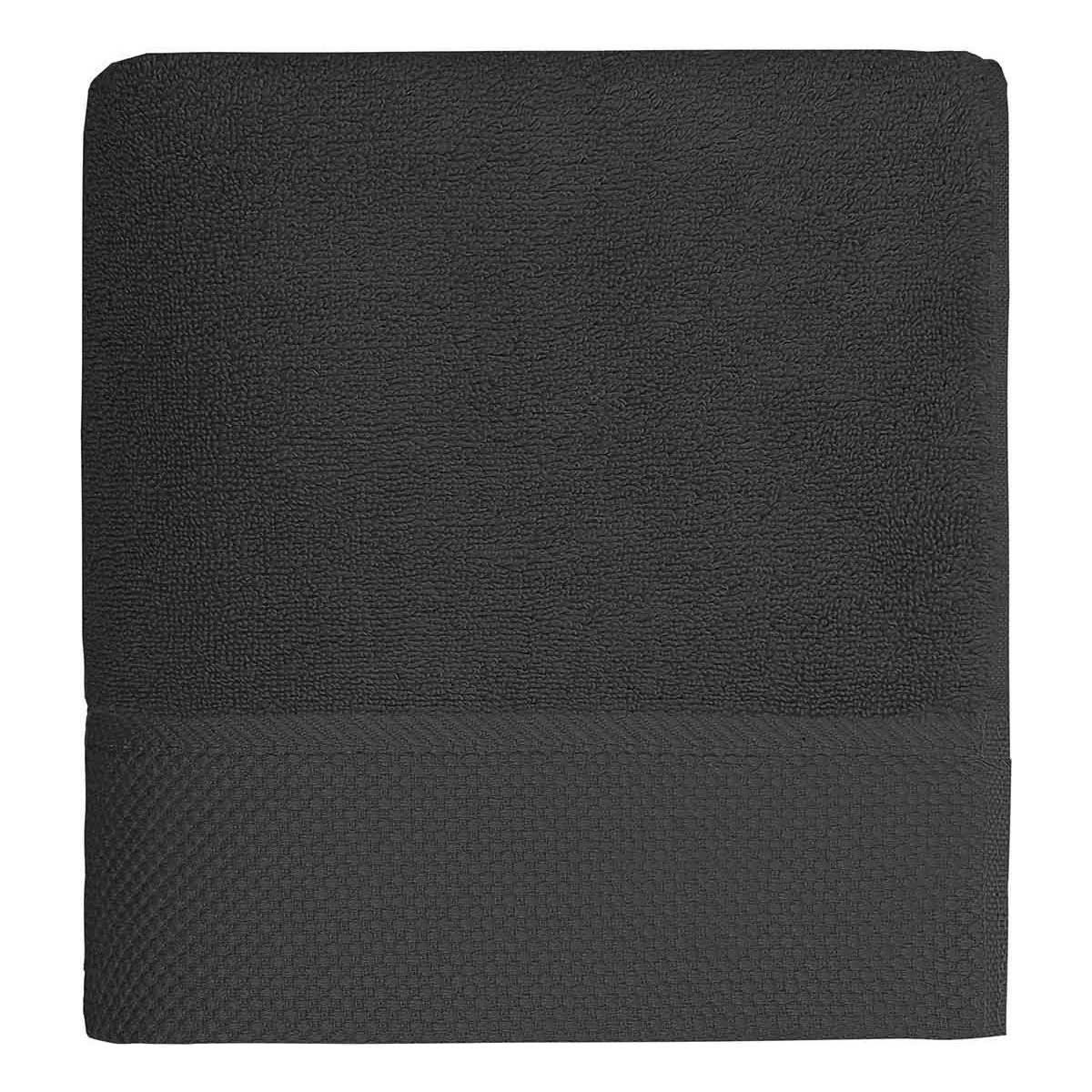 SENSOFT - Maxi drap de bain  zéro twist 560gr/m²  anthracite 100x150 cm