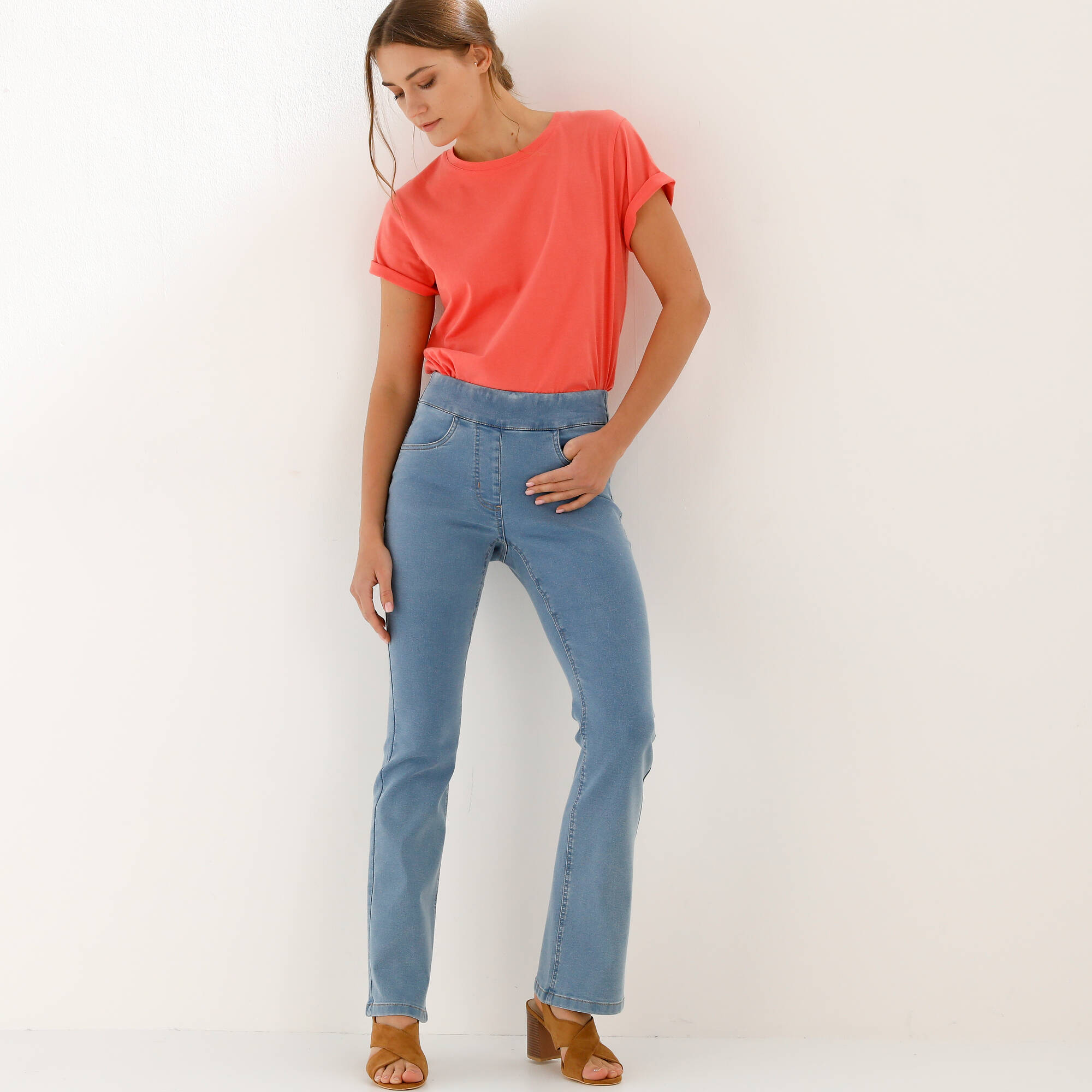Jean bootcut ultra confort, petite stature