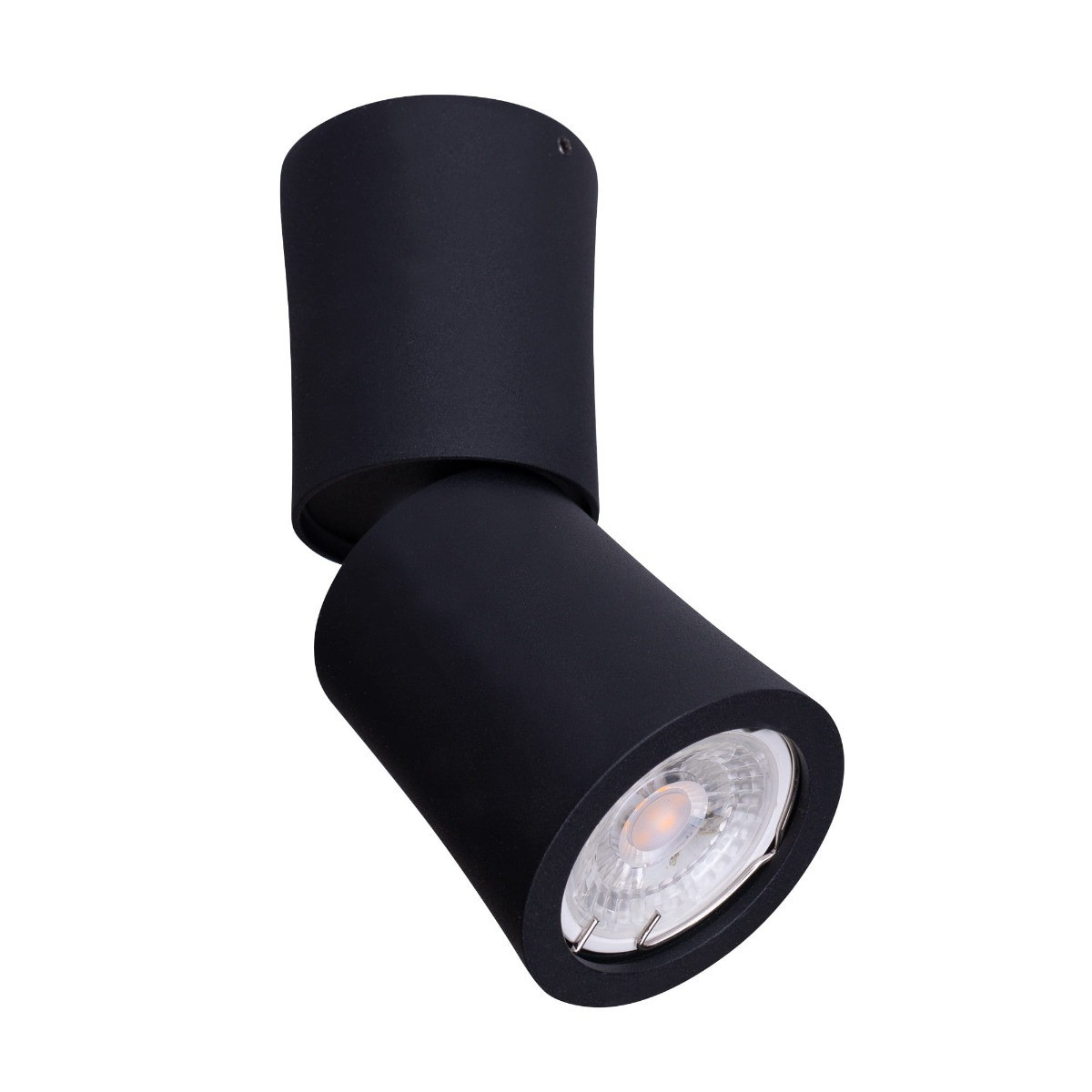 Spot okrągły czarny DOT 1xGU10x10W wym:15,5x6,5x6,5cm IP20 Maxlight