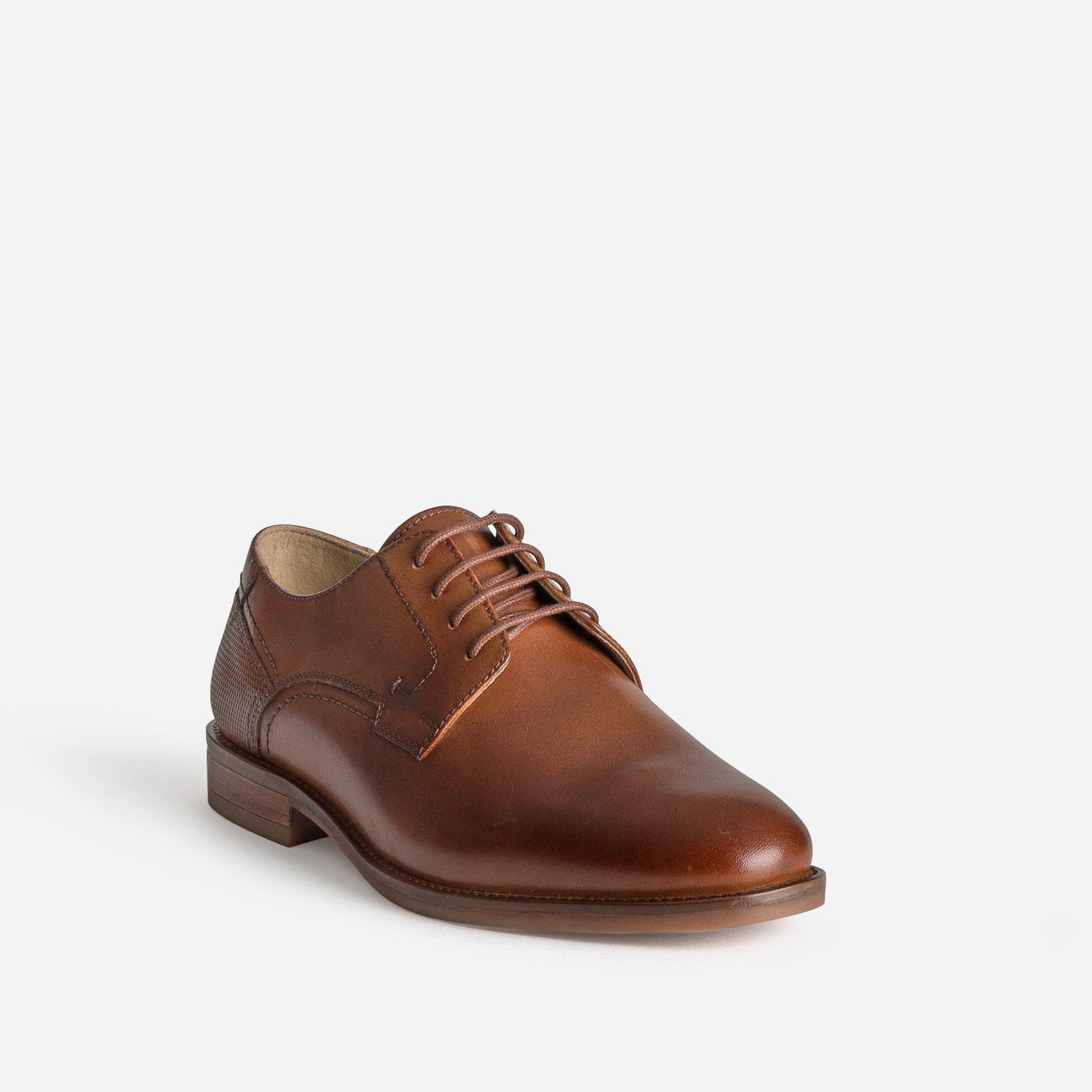 Derby marron cuir