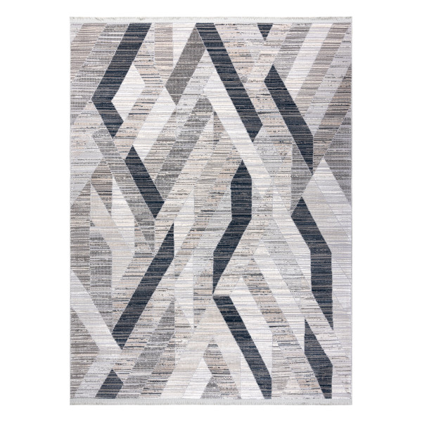 Dywan REBEC nowoczesny frędzle 51166B Geometryczny - dwa 80x150 cm