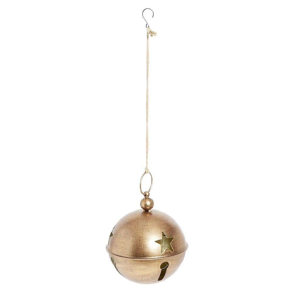 Grelot lumineux à suspendre doré Ø21cm